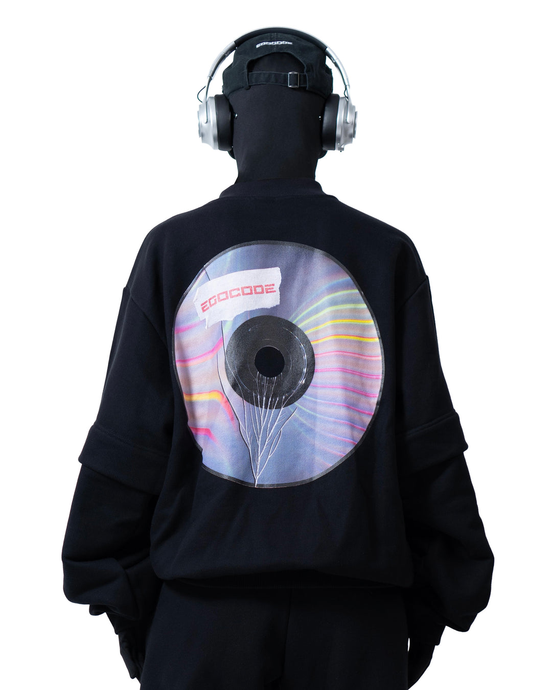 BROKEN MUSIC DOUBLE LAYER SLEEVE CREWNECK